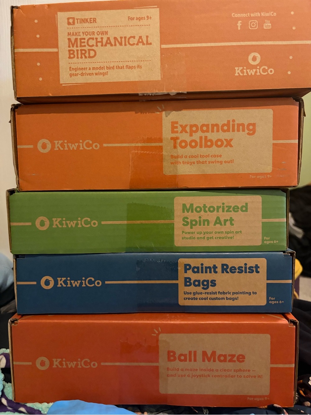 Kiwi co lot of 5 STEM kits